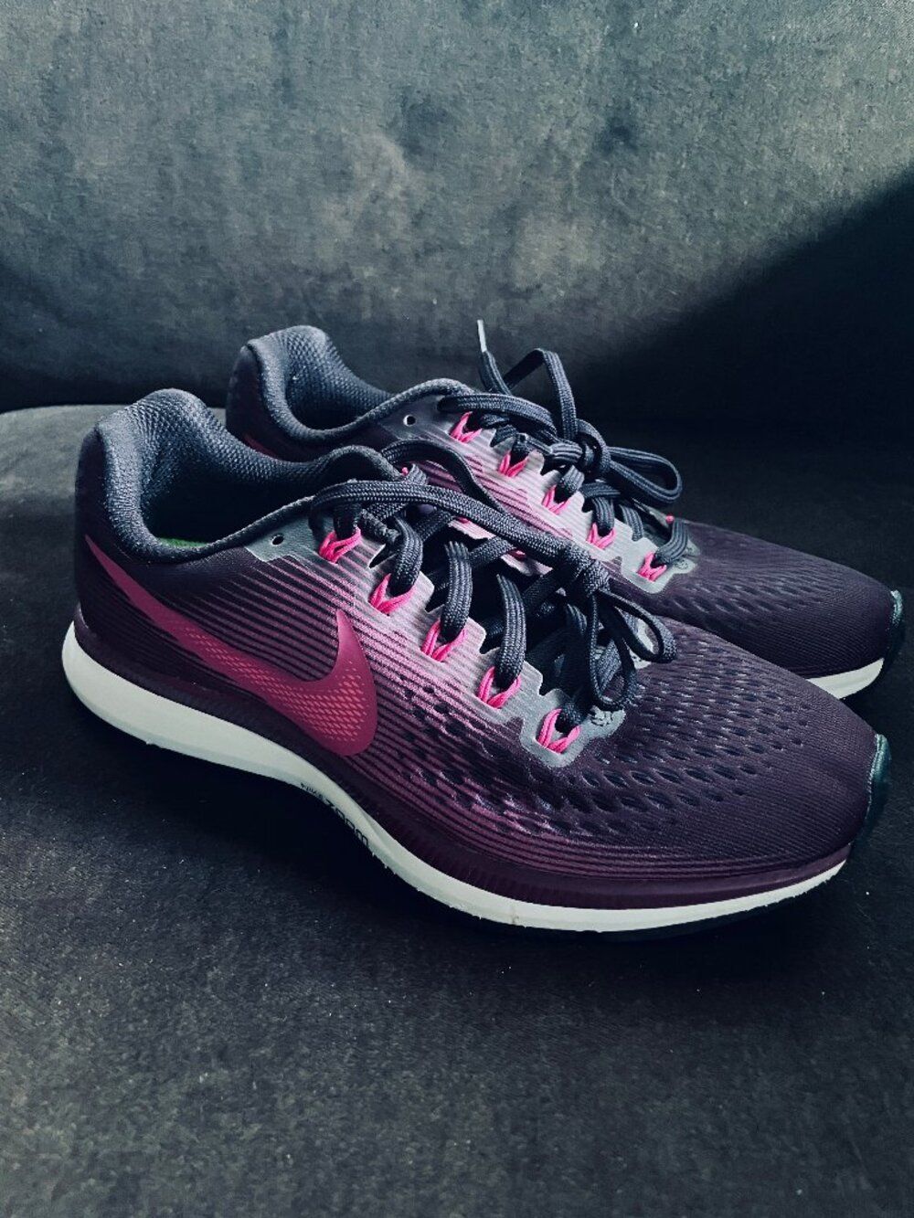Nike Air Zoom Pegasus 34 Port Wine, Deadly Pink Womens 8 US 39 EUR Medium